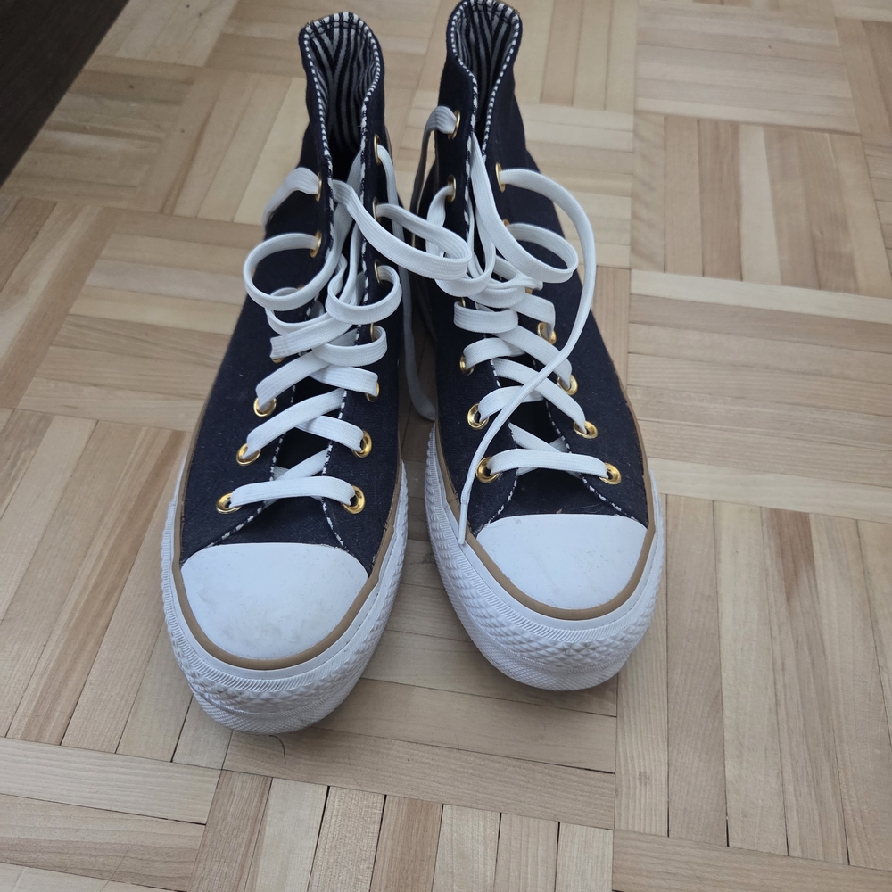 Converse Women Chuck Taylor All Star Lift HI Obsidian/White/Trek Tan US 8